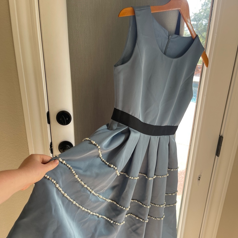 Gorgeous custom dress with pearls and stones
